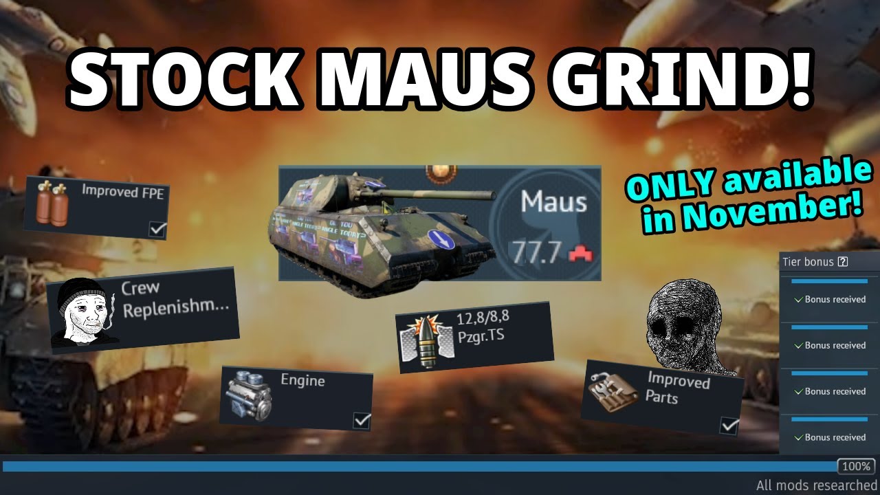 РЕДКИЙ опыт Maus GRIND! (Вы сможете получить его ТОЛЬКО в НОЯБРЕ) | 100% ПРОЙДЕНО!🔥