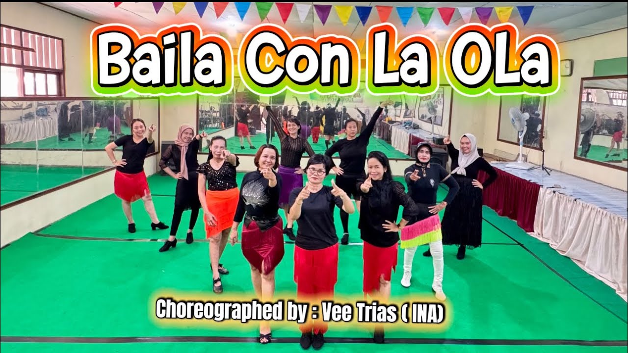 Baila Con La Ola || Line Dance || Level: Improver || Choreo: Vee Trias ( INA)