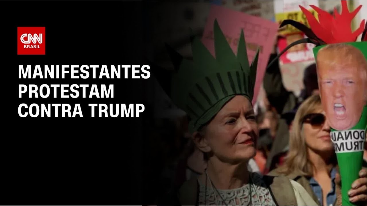Manifestantes protestam contra Trump nos Estados Unidos e Europa | AGORA  CNN