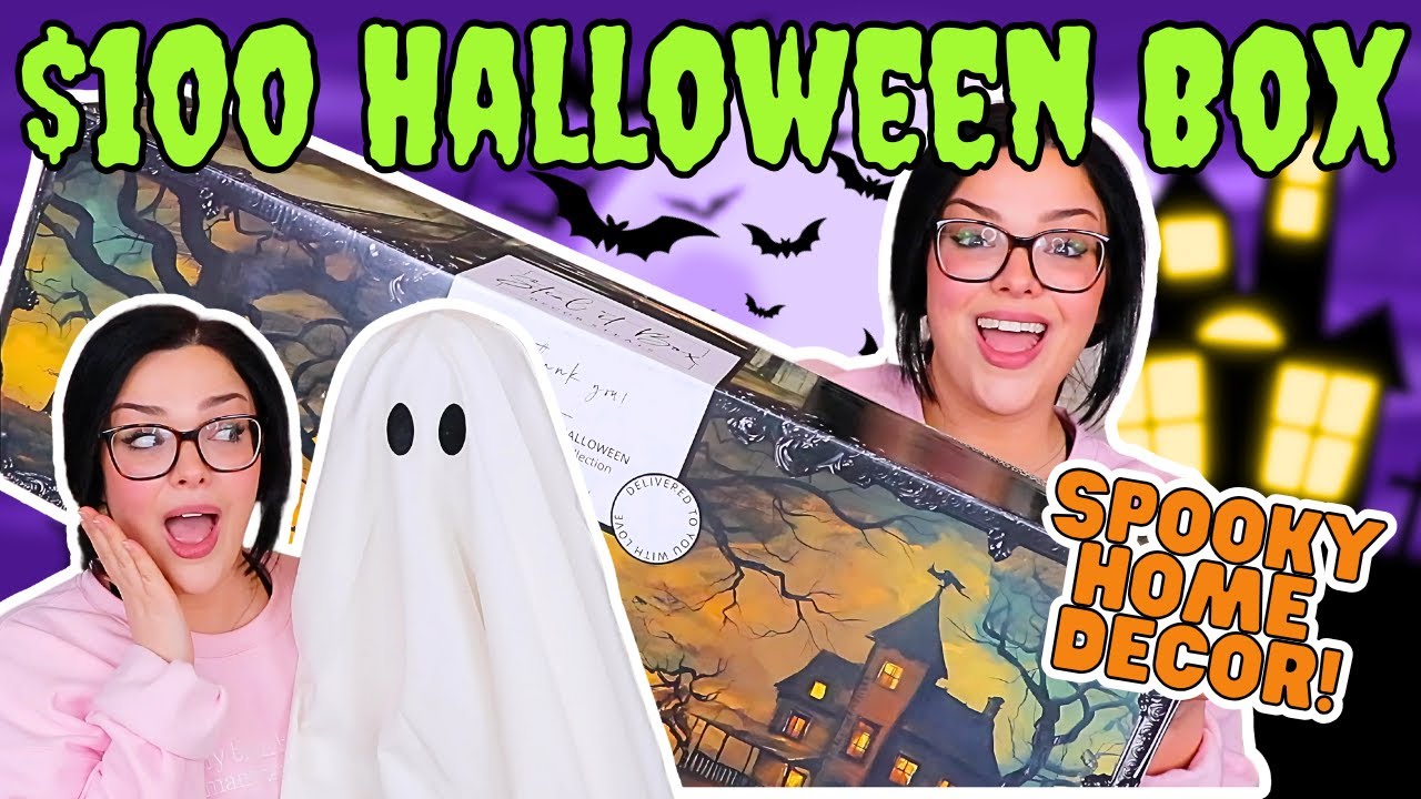 $100 HALLOWEEN HOME DECOR! Worth The Money?! | Steal It Halloween Box Unboxing