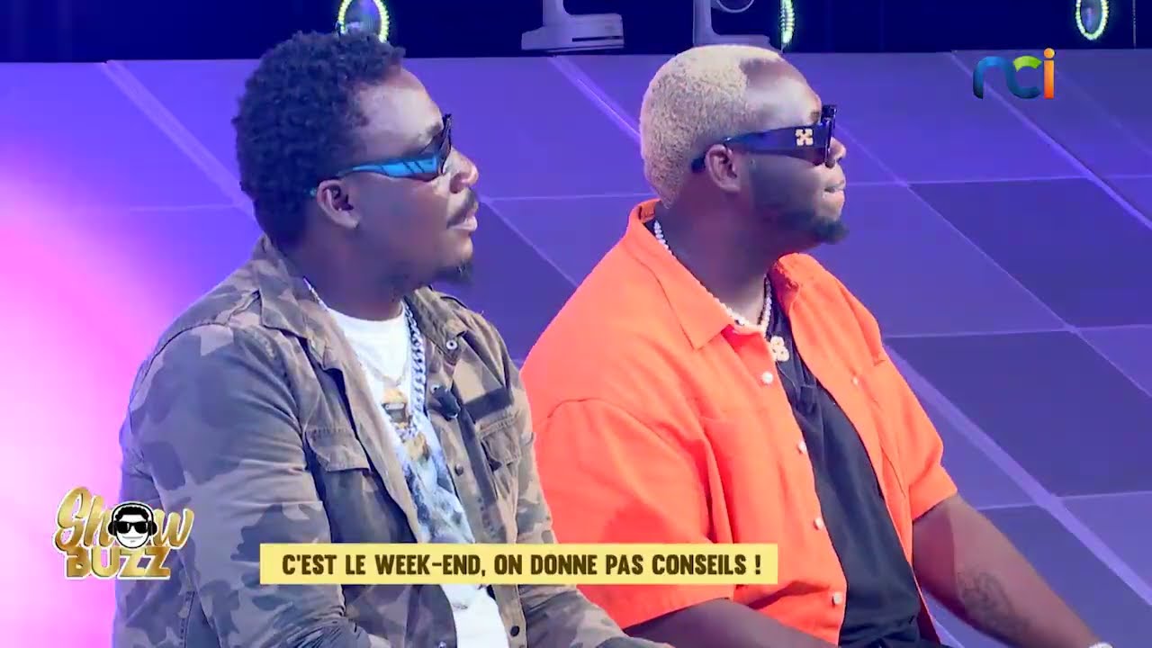 Ambiance sur le plateau de Showbuzz avec  Kerozen Abarango, Dj ABS et Dj Trésor