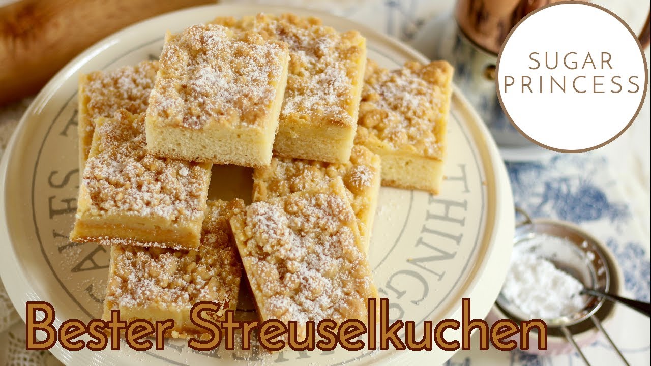 Du wirst nie wieder einen anderen backen! Bester Streuselkuchen! Rezept von Sugarprincess
