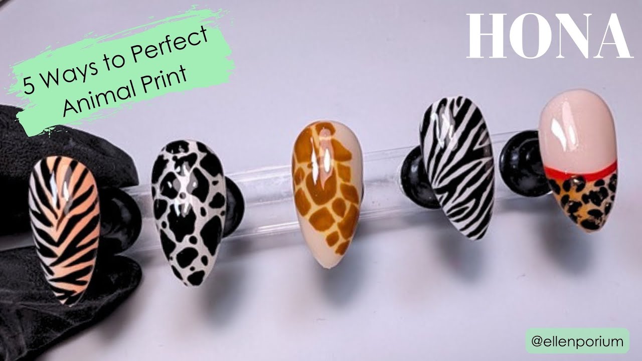 5 Ways to Perfect Animal Print, Nail Art Tutorial - HONA, Home of Nail Art