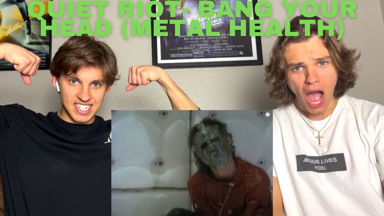 Twins React To Quiet Riot- Bang Your Head (Metal Health)!!!