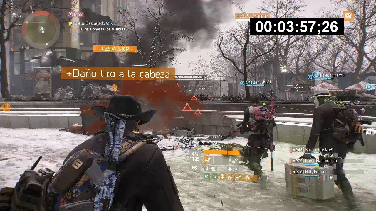 CIELO DESPEJADO EN 6 MIN. 04 SEGS - THE DIVISION 1.8.3 - EVENTO GLOBAL 