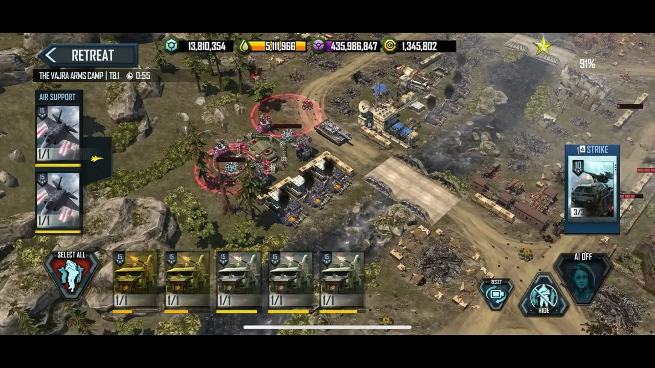 War Commander: Rogue Assault - Special Op (September 2022, T8.1) [Cents + F35s, 2 runs, ~9.4k oil]