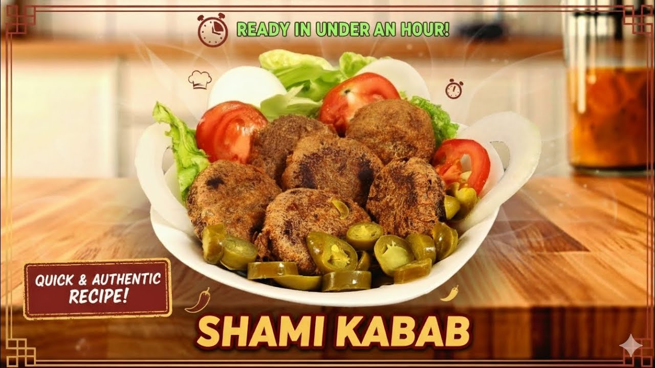 Beef Shami Kabab Easy Recipe |Quick & Authentic! | Foolproof & Melt-in-Your-Mouth Good! | Delishi