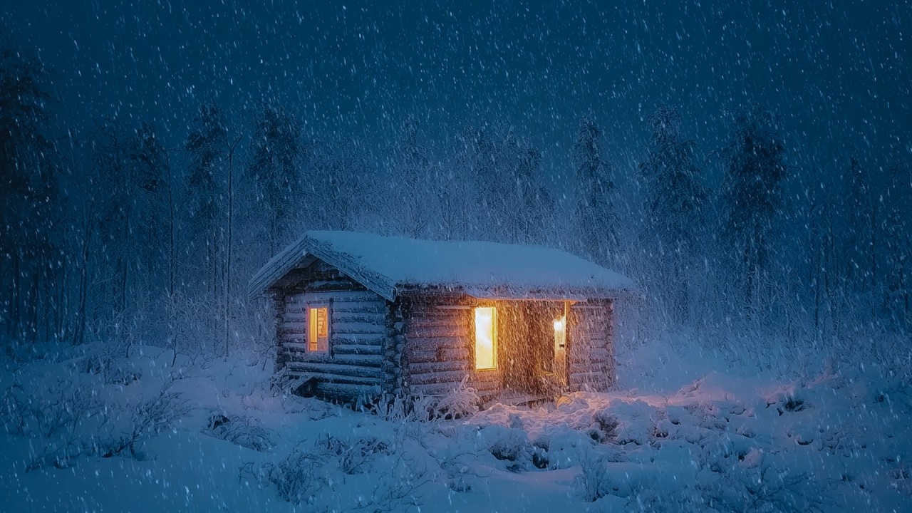 I Fell Asleep Immediately with these Howling Snowstorm Sounds in a Nordic Village | Windy ASMR