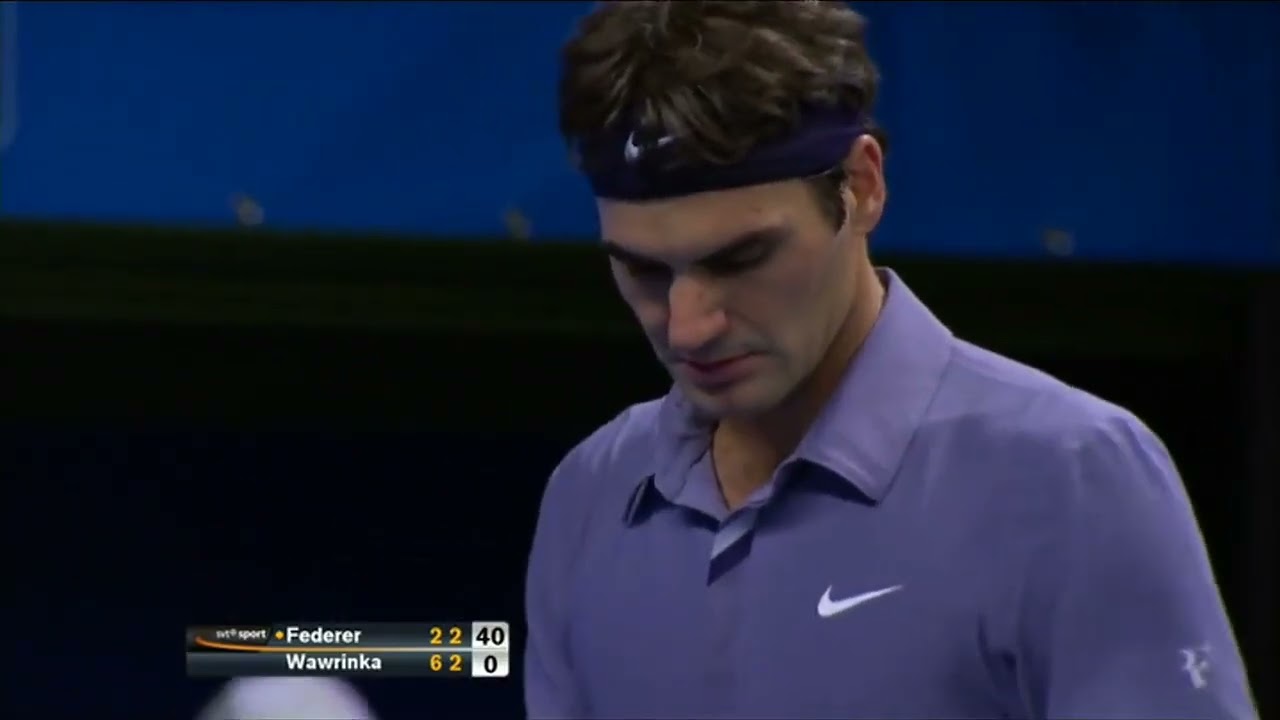 Stockholm 2010 QF - R.Federer vs S.Wawrinka Highlights