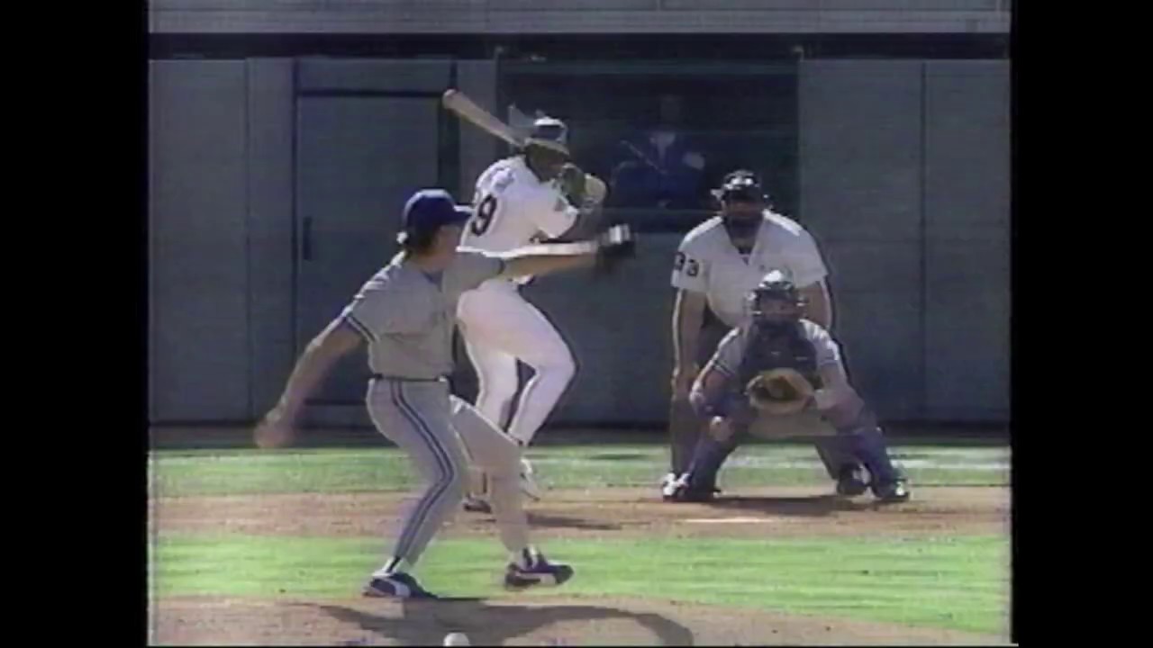 Oakland A's Ruben Sierra RBI double 1992 ALCS gm. 4 vs. Blue Jays