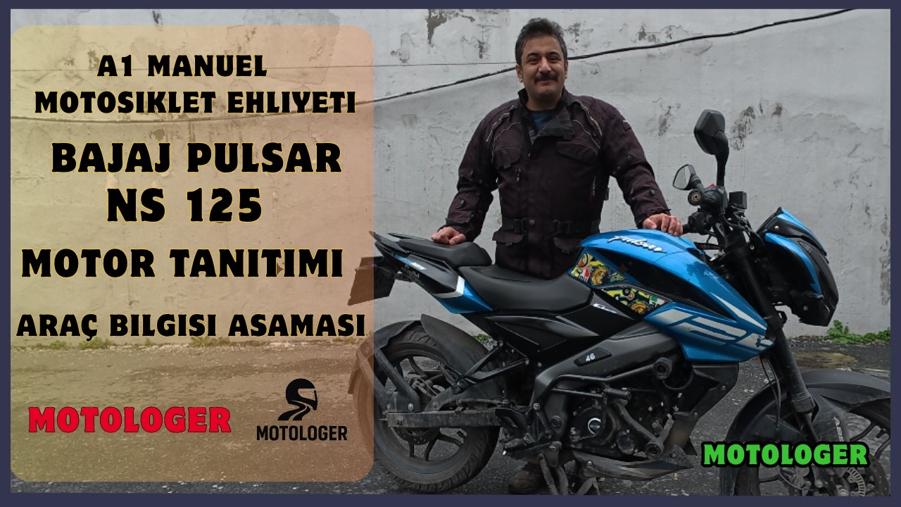 A1 Manuel Bajaj Pulsar NS 125  Motosiklet Sözlü Sınavı Araç Bilgisi Tam Anlatım /Motologer/ Erdem T.