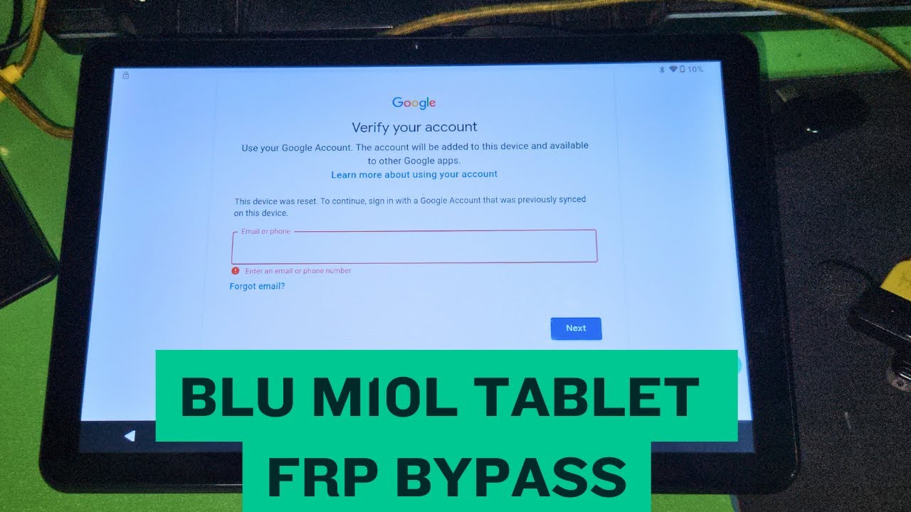 BLU M10L Tablet FRP Bypass With Free Tool | Google Account Unlock | 100% Working-blu m10l frp bypass