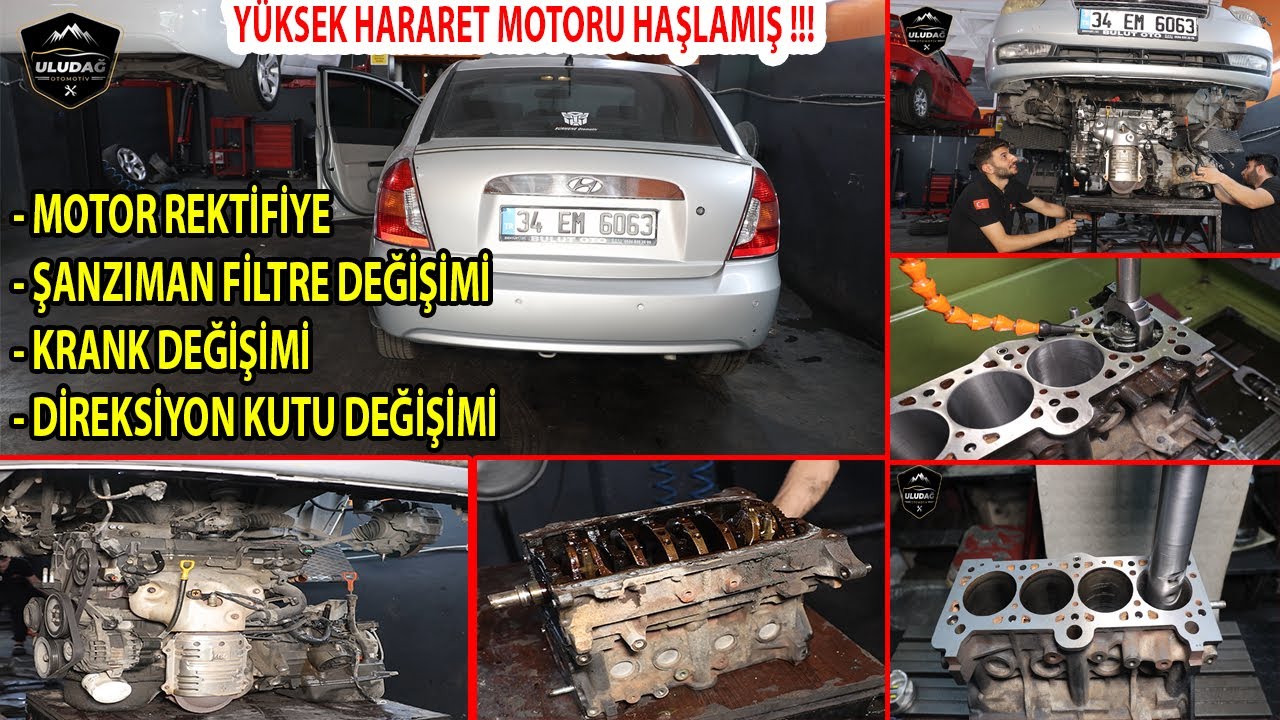 HYUNDAİ ACCENT 1.6 DOCH MOTOR REKTİFİYE (Krank-Piston-Şanzıman-Direksiyon Kutu-Silindir Kapak Conta)