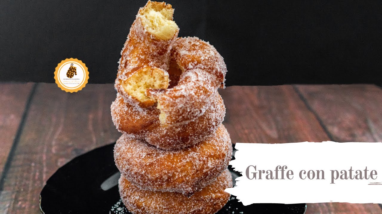 GRAFFE CON PATATE soffici, golose e perfette per CARNEVALE