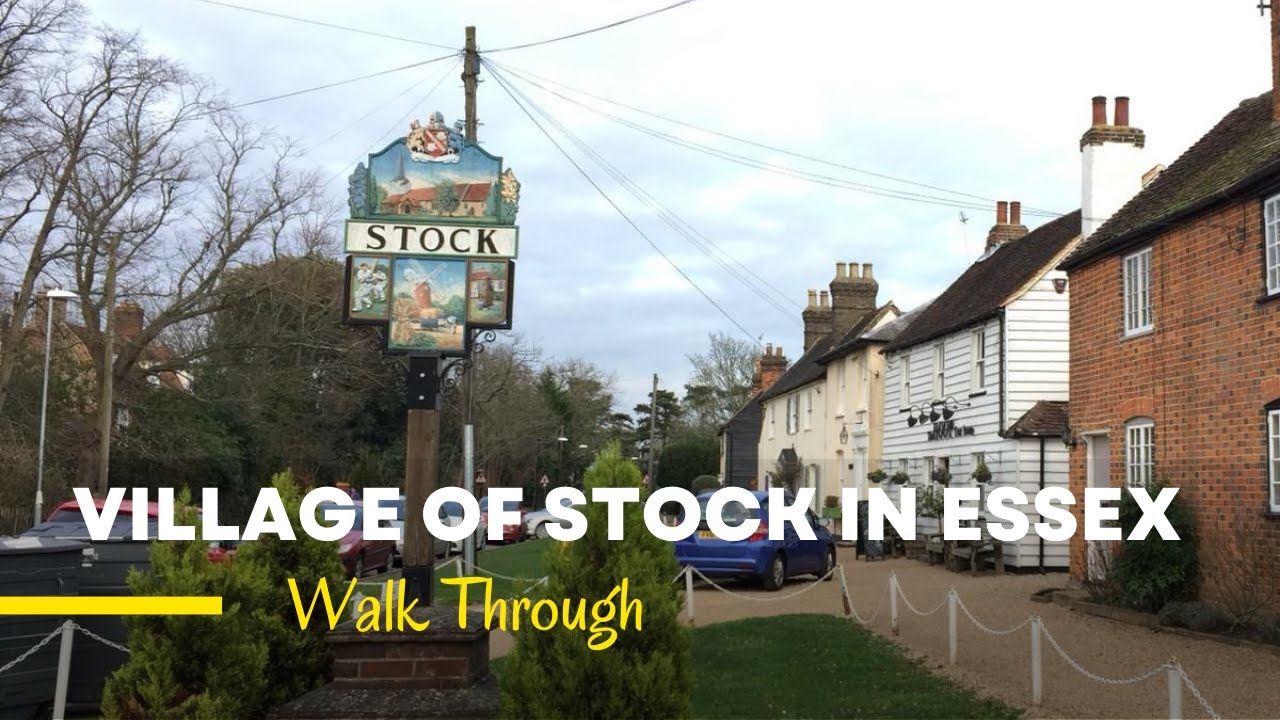 Walking Through the Charming Village of Stock in Essex, United Kingdom