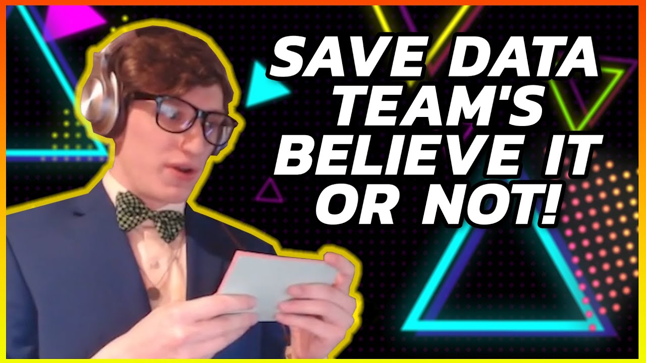Save Data Team Quiz Show! - Save Data Believe it or Not! (feat. Danny Orlando)