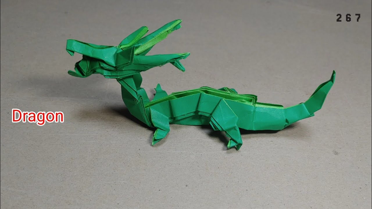 龍 折り紙 折り方 ドラゴン 동양의 용 종이접기 접는 법 origami oriental dragon km