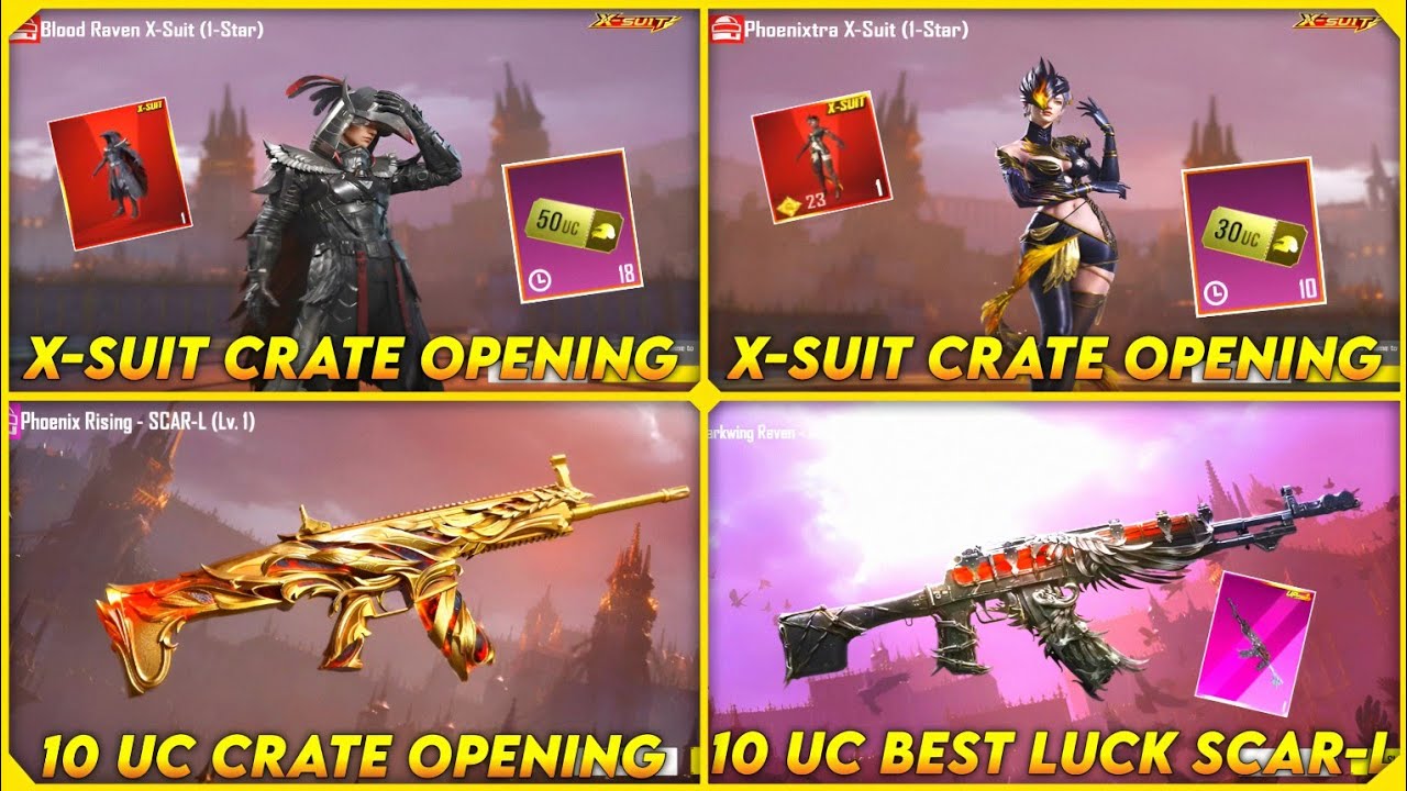 FINALLY 😱 X-SUIT CRATE OPENING | 10 UC CRATE OPENING 😍 | 50 UC CRATE OPENING 🔥