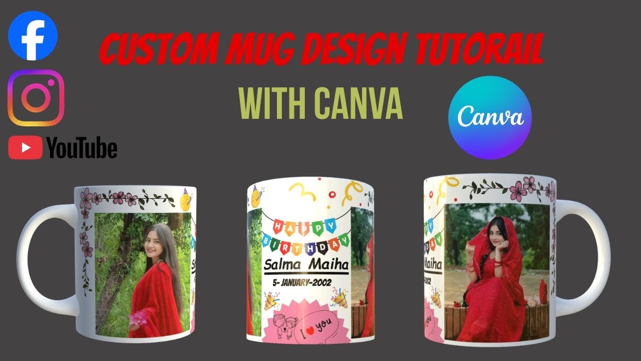 Canva দিয়ে মগ ডিজাইন | Mug Design Tutorial Bangla | Print Ready Mug Design