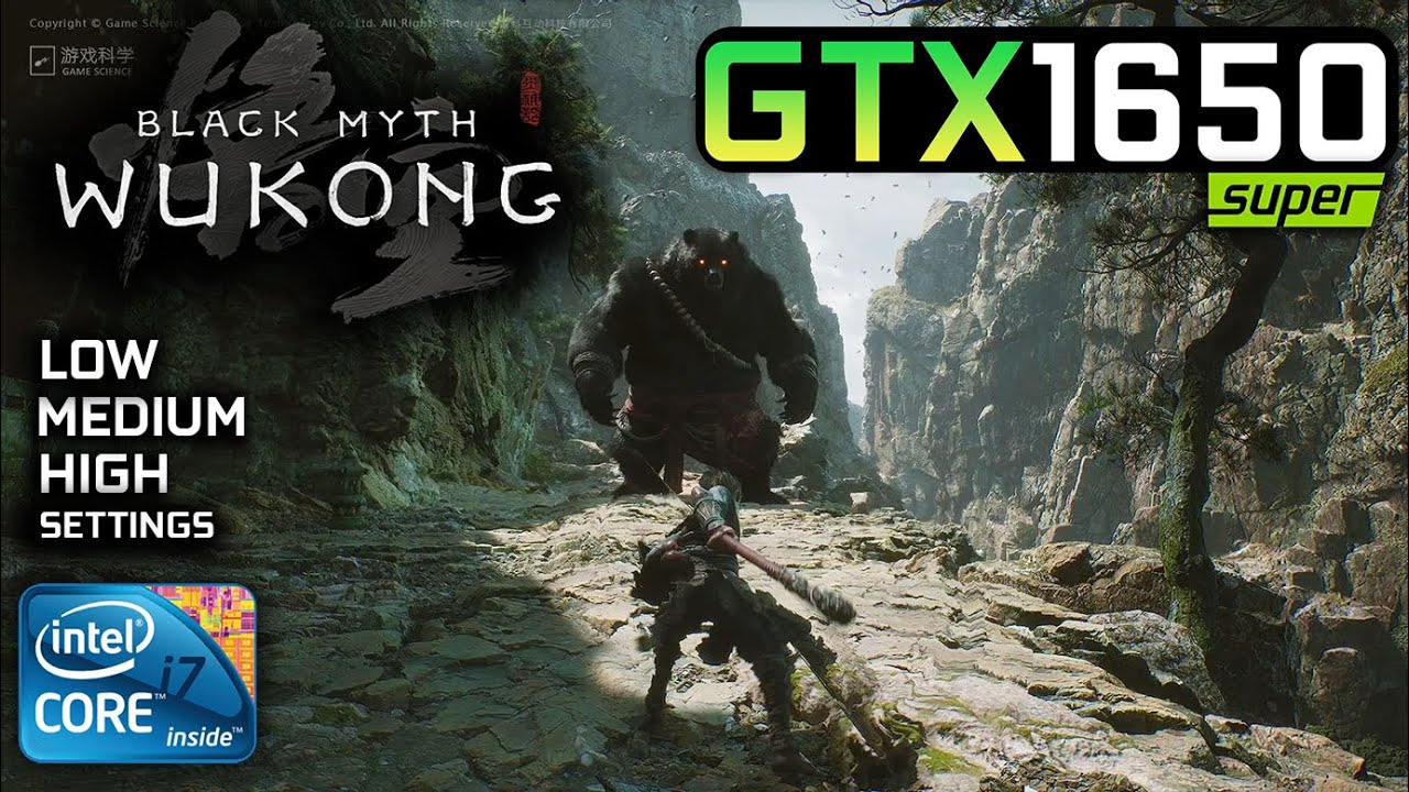 Black Myth Wukong Benchmark : GTX 1650 Super + i7 3770 | Low/Medium/High Settings | 1080P