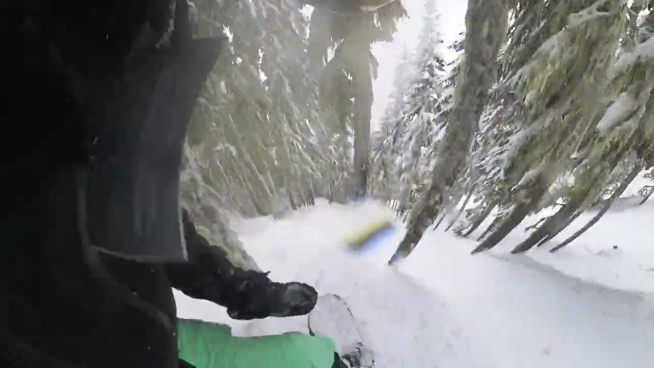 24/25 Day 55 Run 08 Stevens Pass Snowboarding March