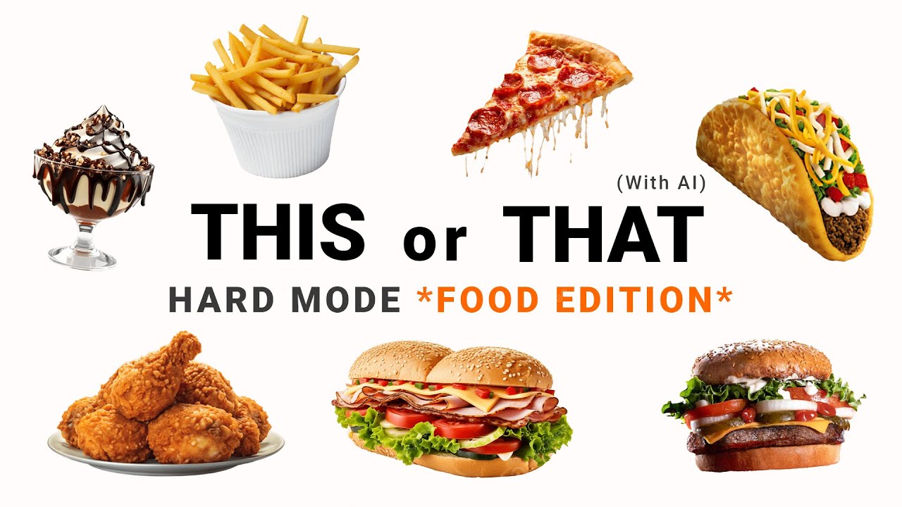 THIS or THAT *FOOD EDITION* (Big Back Style) 😋🍟🍔🍕🌭