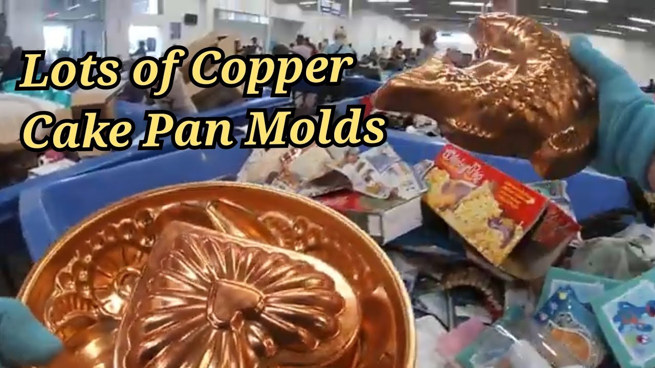 So Many Copper Cake Pan Molds At the Bins!