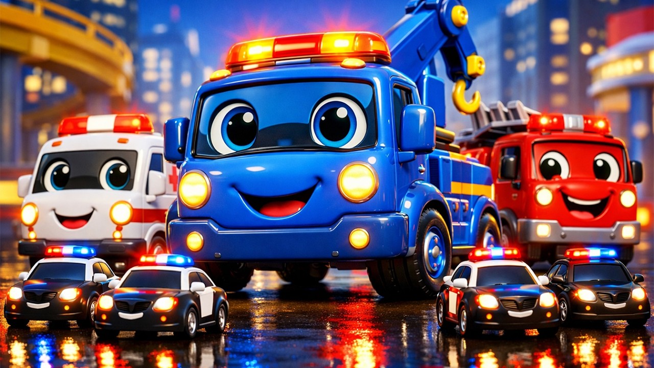 Ultimate Rescue Team Assembles! 🚑🚒🚓 | Giant Tow Truck Leads the Mission