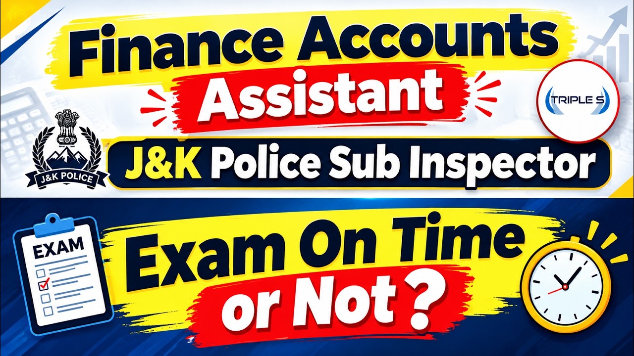 FAA and JKPSI Exam on Time Or Not ? @TripleSClasses