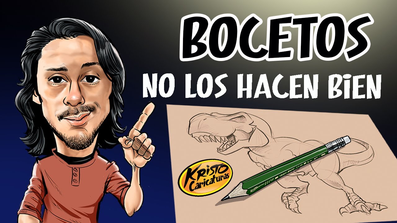 EL BOCETO:  Técnicas de trazo y Bocetacion (Capitulo 02) Por KristoCaricaturas