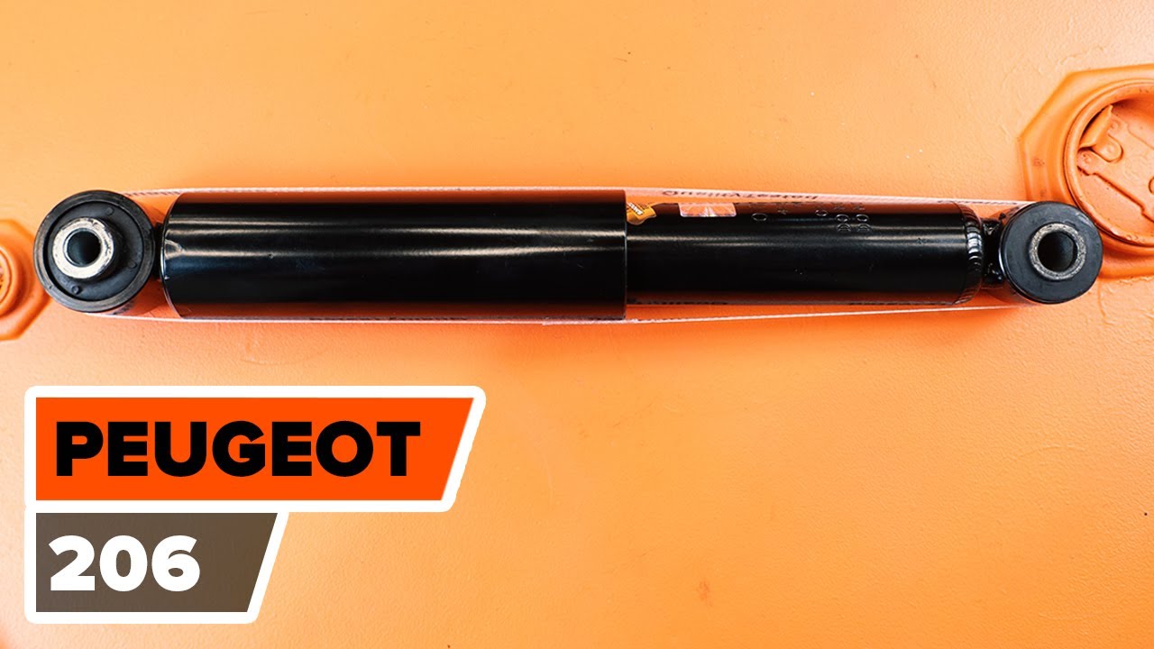 Hvordan skifte bakre støtdemper på PEUGEOT 206 | Autodoc