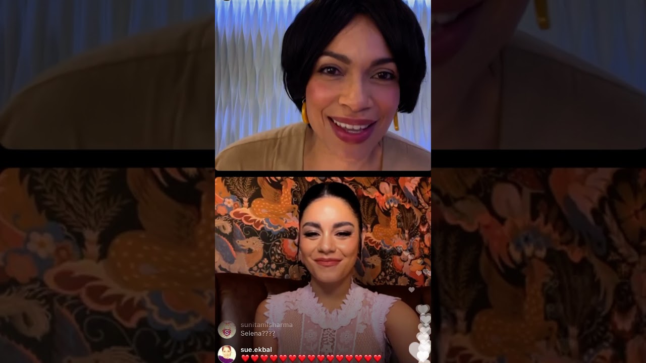 Vanessa Hudgens & Rosario Dawson instagram LIVE on @TheSAGAwards.  — 1/12/22