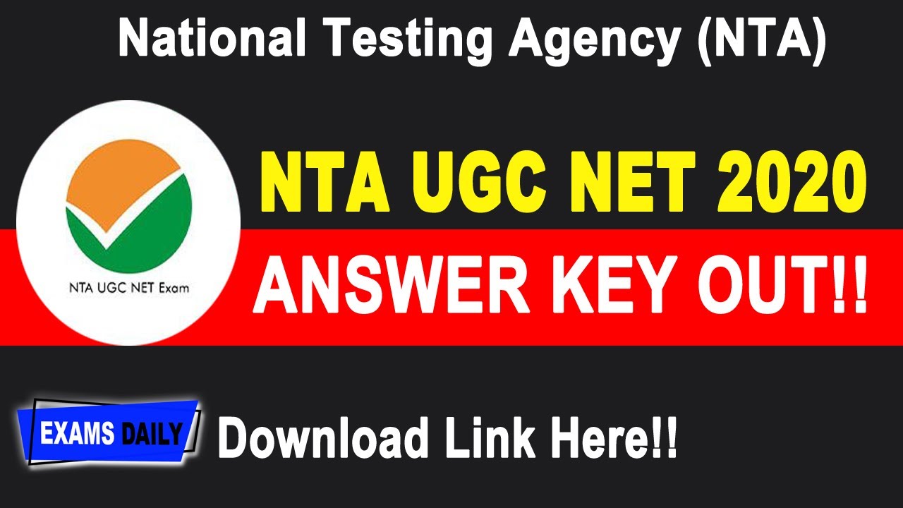NTA UGC NET Answer Key 2020 Download | How To Download NTA UGC NET 2020 Answer Key / Check Objection