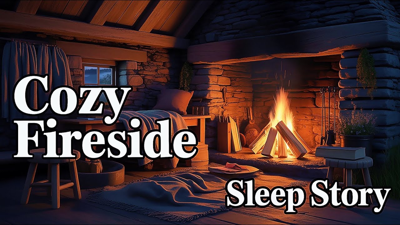 Scottish Medieval Sleep Story | Cozy Fireside & Crackling Wood