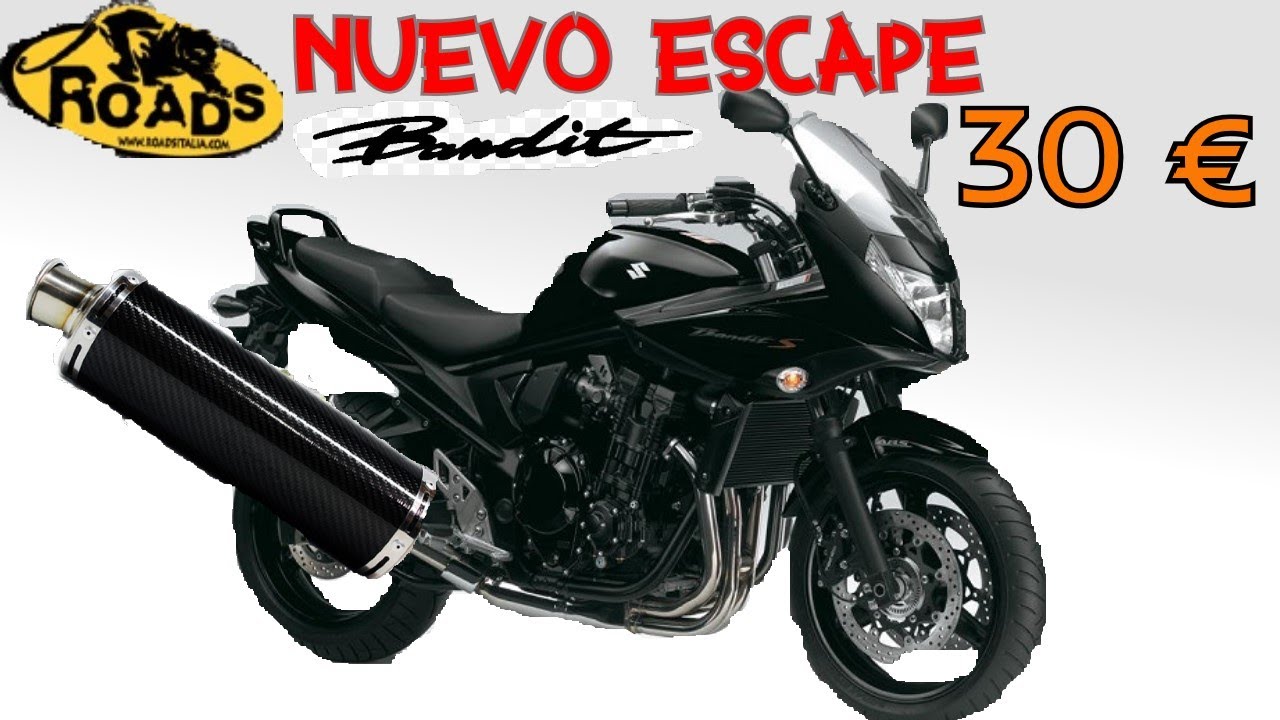 Escape HOMOLOGADO por 30€ Roads Italia/ Suzuki Bandit 650 SA