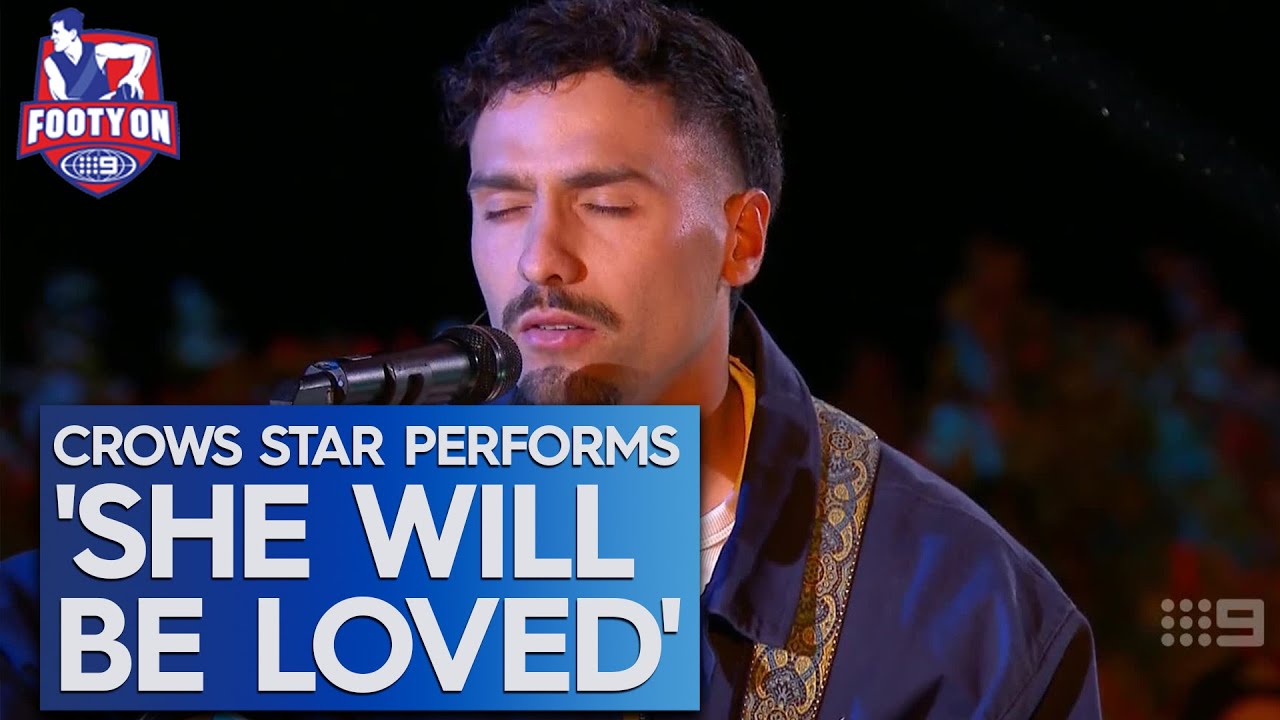 Izak Rankine STUNS with incredible musical performance - Footy on Nine