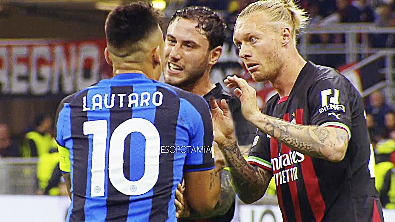 Lautaro Martínez reactions vs Milan