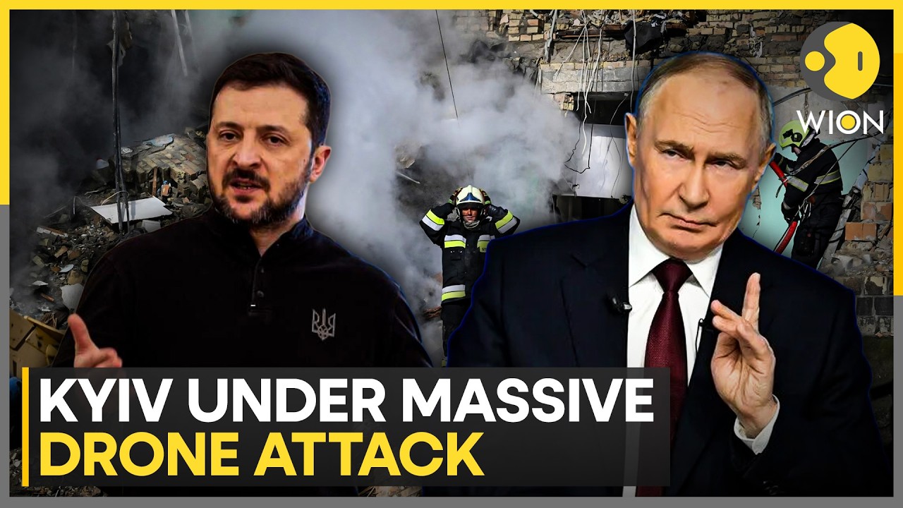 Russia-Ukraine War | Massive Russian Drone Wave Hits Kyiv | Double-Tap Attack Reported
