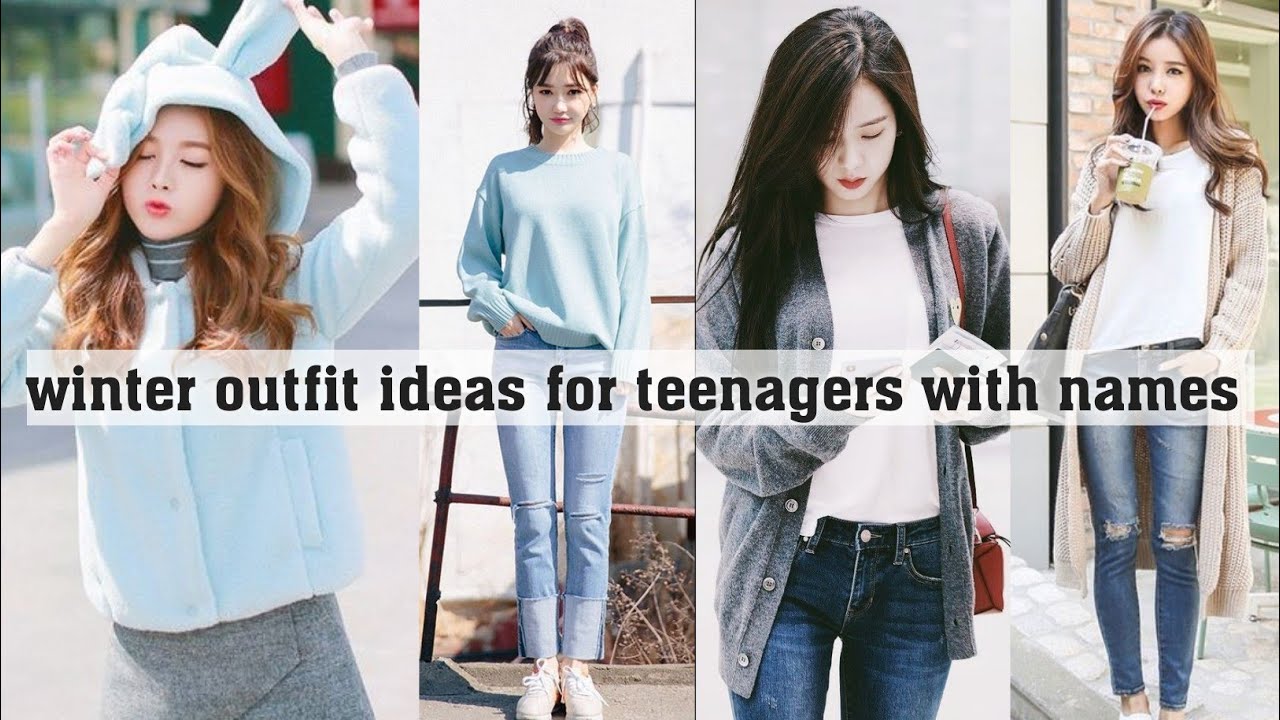 winter wear outfit ideas for teenagers with names||THE TRENDY GIRL