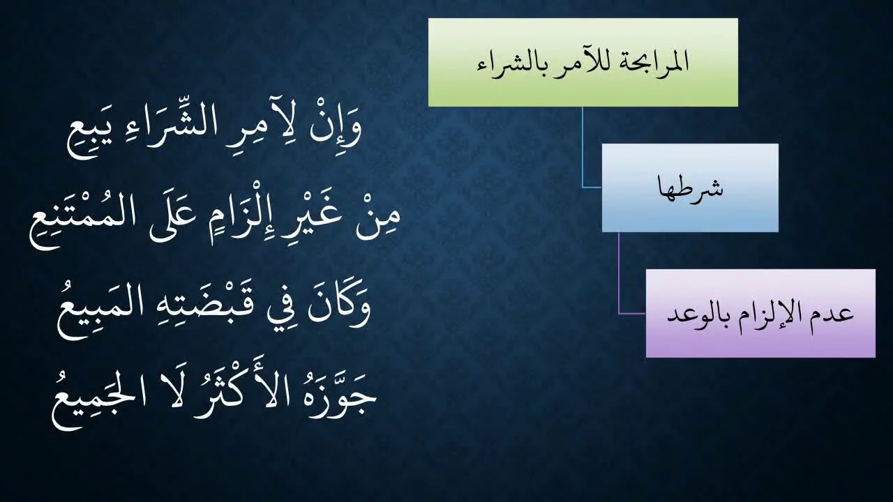 116 - 117المعاملات من شرح منظومة فقه النوازل   المرابحة للآمر بالشراء