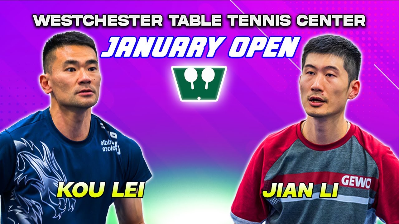 Final Lei Kou Vs Jian Li Table Tennis Center January 2023 Open Finals HD!