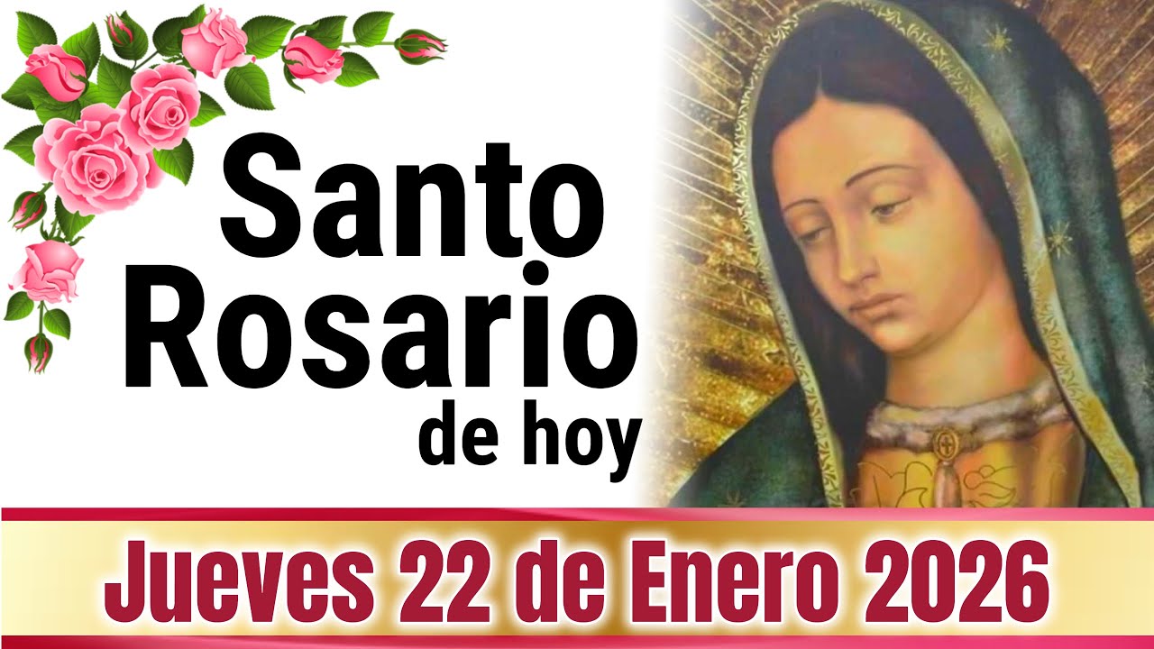 🙏❤️🙏 SANTO ROSARIO de Hoy Jueves 22 de ENERO de 2026 🌹 MISTERIOS LUMINOSOS