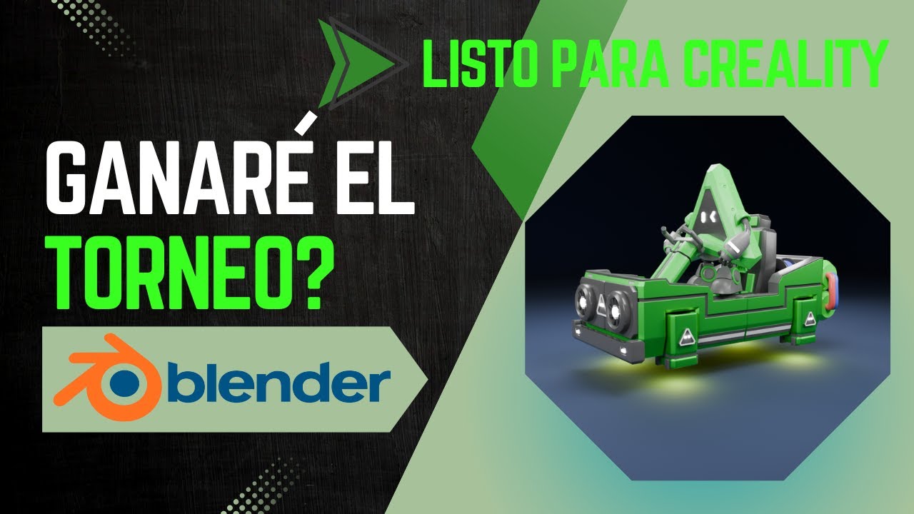 Como hice este genial coche futurista 3D en Blender para #crealitycloud