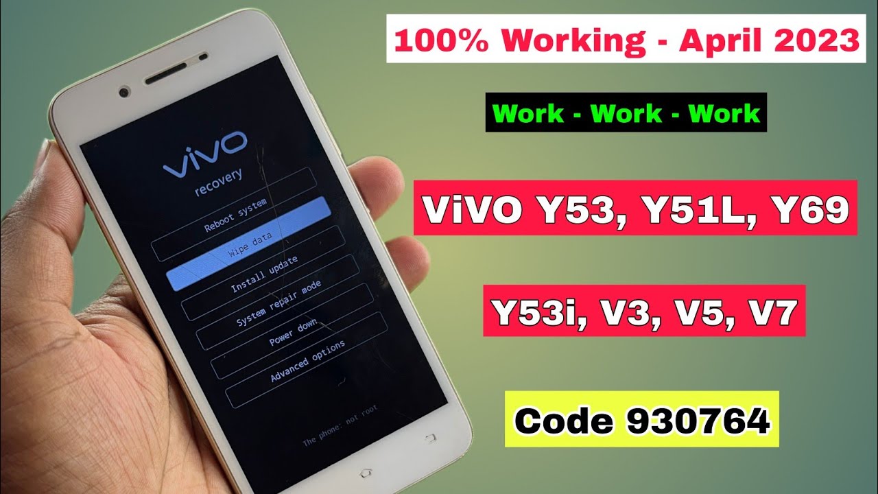 Vivo Y53, Y51L, Y69, Y81, V3, V5, V7 Ka Lock Kaise Tode (100% NEW 2023) By Hard Reset Without Pc
