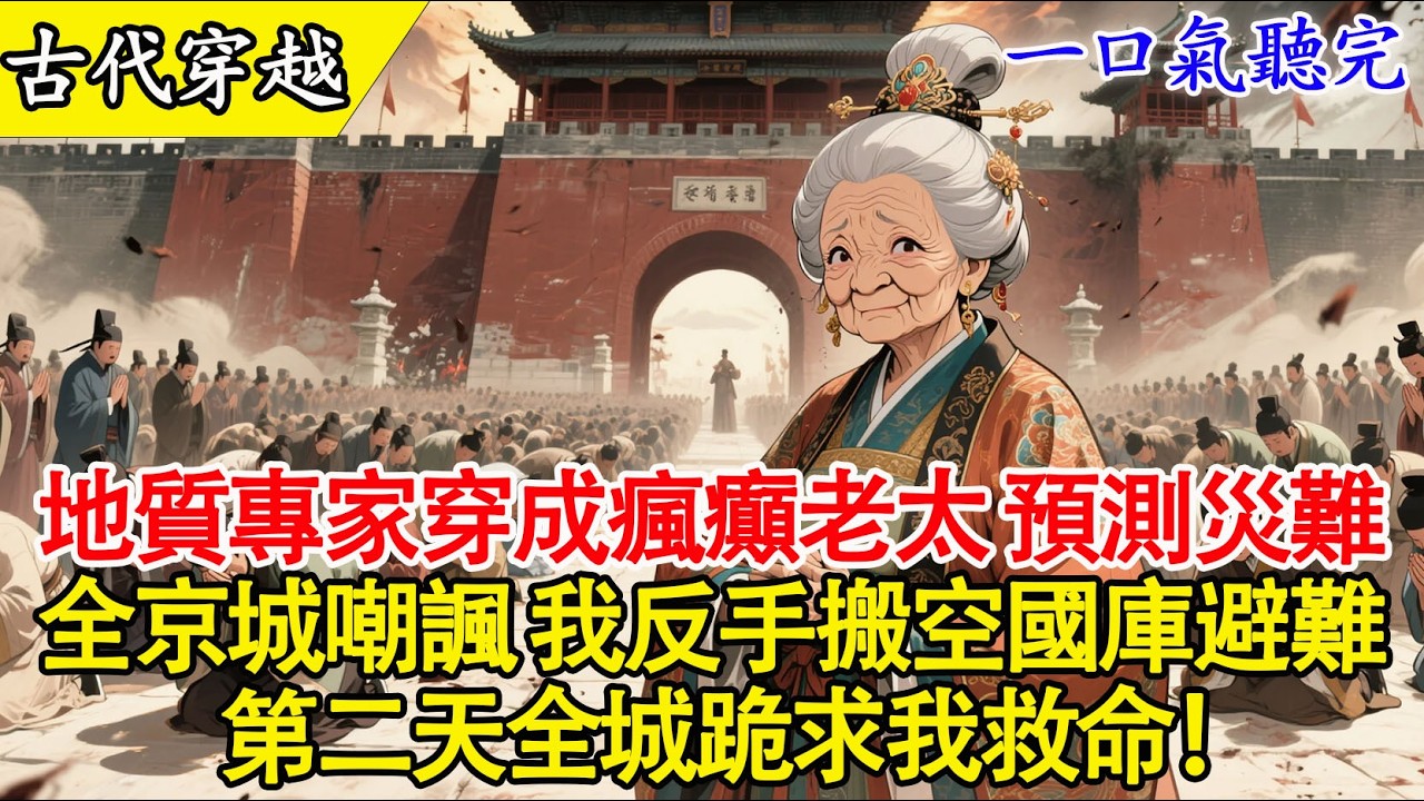 【一口氣聽完】🔥 現代專家穿成“瘋婆子”，開局預言大地震被杖責！反手掏空國庫囤貨，災後皇帝跪求救命！【大女主爽文/空間囤貨/打臉日常】#穿越 #爽文 #有聲書 #大女主 #古言 #打臉 #熱門 #原創