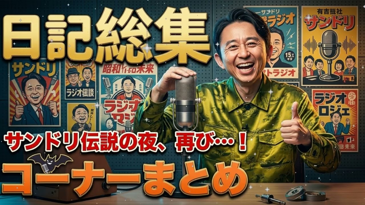 🚨【超神回】電車で聴くの危険ww 有吉サンドリ「日記のコーナー」2026年 爆笑傑作総集編 | 作業用・睡眠用BGM 📻