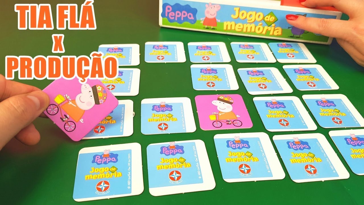Tia Fla X Produção Jogo De Memória Peppa Pig Surpresa