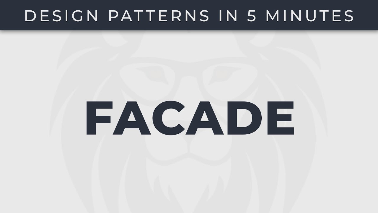 Fa&ccedil;ade - Mod&egrave;les de conception en 5 minutes