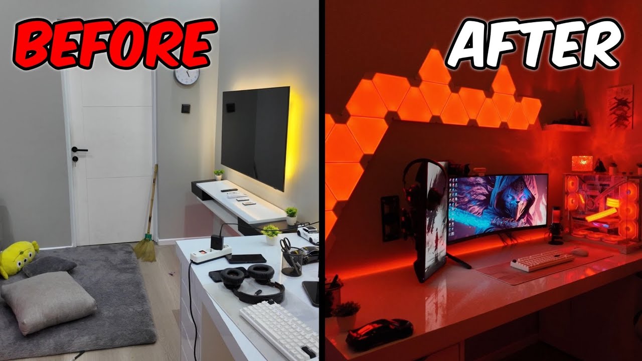MENGUBAH KAMAR GAMING SAYA YANG KOTOR MENJADI BERSIH DAN IMPIAN GAMERS🥶🥰
