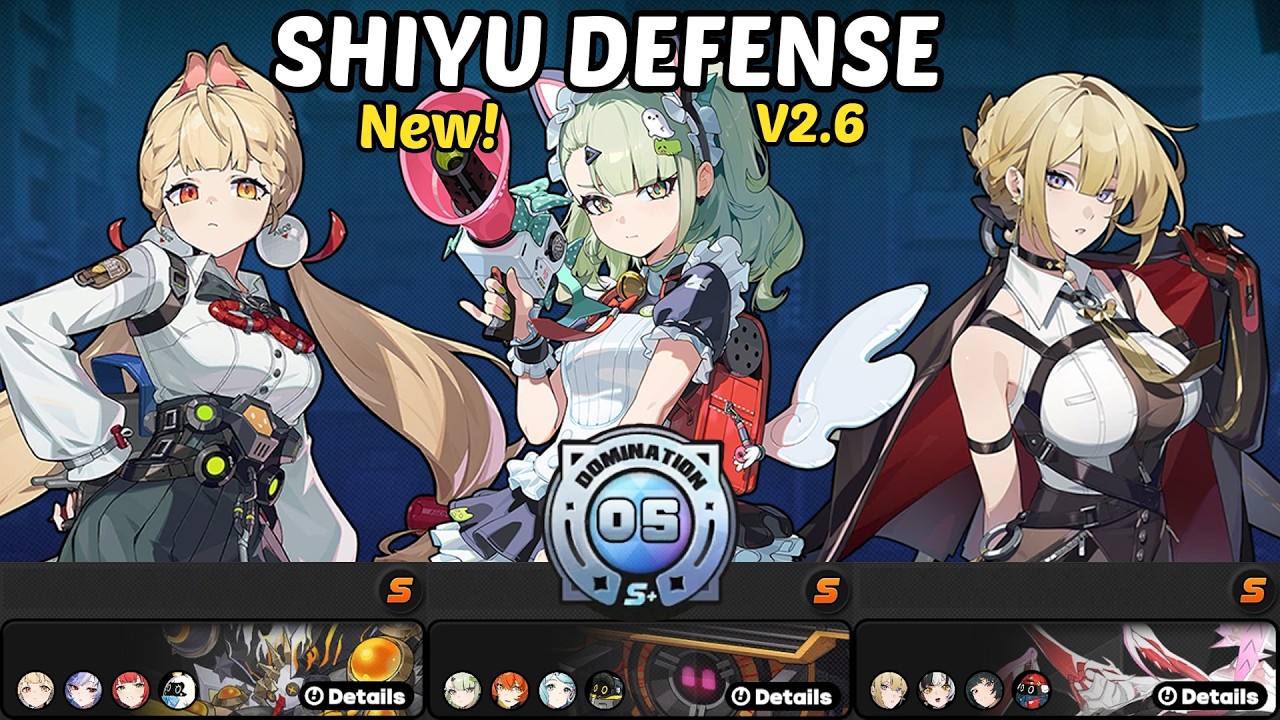 Alice & Sunna & Evelyn | NEW Shiyu Defense S+ Rank | Zenless Zone Zero 2.6